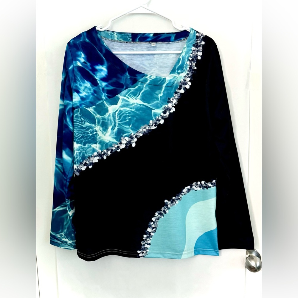 Abstract Long Sleeve Shirt